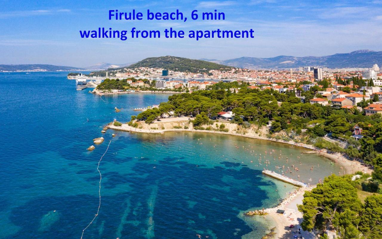 Modern Apt With Terrace 4 Min Walk To The Beach Split Exteriér fotografie